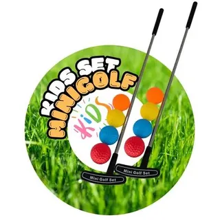 Kinder Minigolf Set 2X Schläger + 8 Bälle + Tray Mini Golf Set Golfschläger Golfbälle Spielzeug Geschenkidee