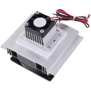 Thermoelektrisches Peltier Kühlsystem-Kit, Mini-Kühlmodul für Kleine Räume, Kühler Kühlkörper mit Leitungsmodul, Anwendung für Mini-Klimaanlagen und Kühlschränke, 02#