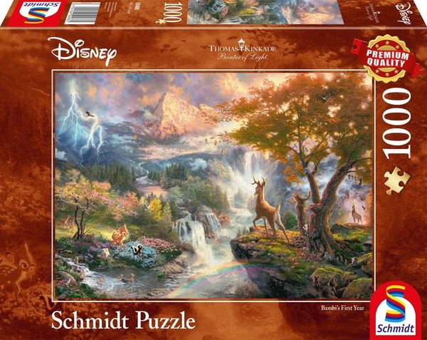 Schmidt 59486 - Disney Bambi, Thomas Kinkade, Premium-Puzzle