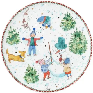 Hutschenreuther Weihnachten Sammelkollektion 2025 "Weihnachtsspiele" Teller flach 22 cm
