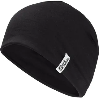 Jack Wolfskin Merino Mütze - Black - One Size