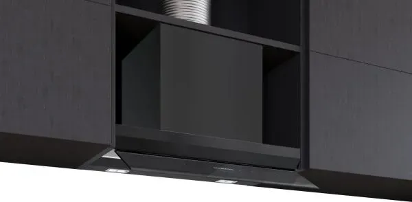 Siemens studioLine LJ69BET65 - iQ700 Integrierte Designhaube mit 5 Jahre Garantie, Schwarz Matt, 60 cm