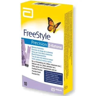 FREESTYLE Precision ß-Ketone Teststreifen –Blutzucker/Diabetes, 10 Stück