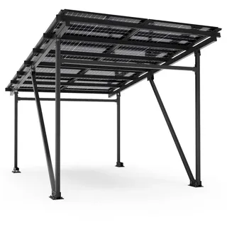 veska Solar-Carport "EcoPort 5000Bi" mit 10 Modulen - Effiziente und Nachhaltige Energiegewinnung in anthrazit