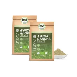 Doppelpack: Ashwagandhapulver bio (2x1000g)