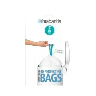 Brabantia (F) Slimline Müllbeutel, 20 Liter 37 56 44 , 1 Packung = 40 Müllbeutel