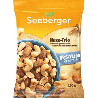 Nussmischung, Nuss-Trio geröstet & gesalzen