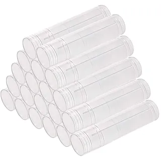 Imirootree 5 ml transparente leere Kunststoff-Lippenbalsam-Röhrchen für Lippenstifte, Lipgloss, Aufbewahrungsbehälter für selbstgemachte Lippenbalsam, DIY-Kosmetik-Geschenke (20 Stück)