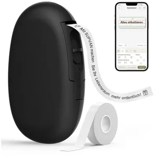 supvan Labeldrucker Tragbarer Etikettendrucker iOS Android Mini Label Printer Zuhause Büro A10 Selbstklebendes Katasymbol