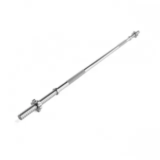 ScSPORTS ScSPORTS® Langhantelstange - 120/140/160/180 cm, 30mm, bis 120kg, Stahl, Chrom, Stern-/Federverschluss - Langhantel, Hantelstange, Langhantel-Stange, Bankdrücken (Sternverschluss (160 cm))