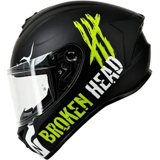 Broken Head Integralhelm Adrenalin Therapy 4X Schwarz-Weiß Matt