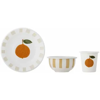 Bloomingville MINI - Agnes Geschirr-Set 82062000, Orange, Eisen