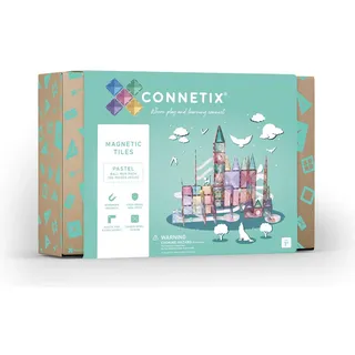 Connetix Magnetische Kacheln Brick Lane Pastell 106 Stück