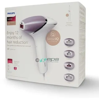 Philips Lumea 8000 Prestige BRI949/00 IPL Haarentfernungsgerät mit 4 Aufsätzen