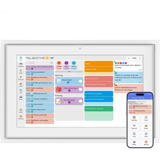 Xoro CPF 10 E1 – Smarter Familien-Planer Digitaler Kalender mit 10" Touchscreen | Weiß
