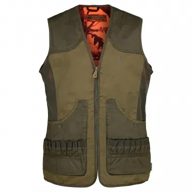 Percussion Wendeweste Savane Ghostcamo, Oliv/Orange-Camouflage, L