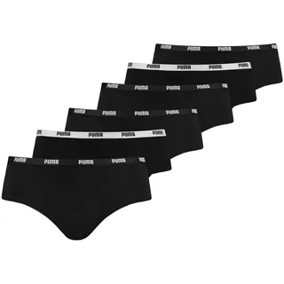 Puma Hipster, (Packung, 6er-Pack), mit elastischem Logobündchen PUMA schwarz