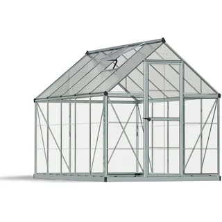 Alu silber Polycarbonat 0,7 mm/Dach HKP 4 mm 5,7 m2 inkl. Stahlfundament