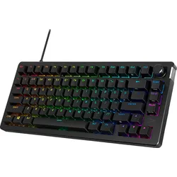 HYPERX Alloy Rise 75, Gaming Tastatur, Mechanisch, Sonstiges, kabelgebunden, Schwarz