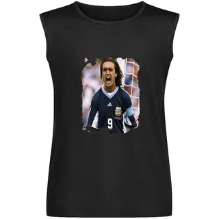 Gabriel Batistuta Tshirt Herren Tshirt Hot Top 2020 Officia Shirts Summer Men's Vests Tank Tops O-Neck 100% Cotton Undershirts Unisex Sleeveless T-Shirt L - L