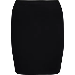 conta Damen Schlauchrock aus Baumwolle und Elasthan, multifunktional: als Rock, Top, Shirtverlängerung oder Nierenwärmer, perfekte Bequemlichkeit, schwarz, Einzelpack, Größe M - M