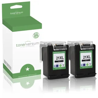 2x Tinten kompatibel zu HP 21 XL für DeskJet D1470 D1500 D1520 D1530 D1560 D1568