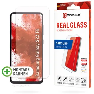 Displex Panzerglas (10H, 2D) für Samsung Galaxy S23 FE, Eco-Montagerahmen, kratzer-resistent