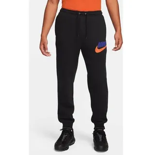 Nike Club Fleece-Jogginghose Herren Black/Black/Safety Orange XXL