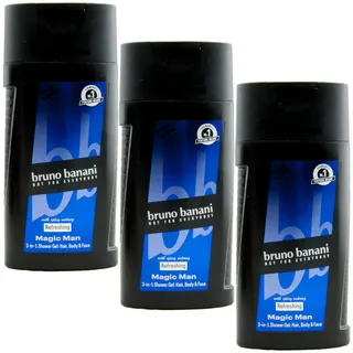 Magic Man 3-in-1 Duschgel für Körper, Haar und Gesicht, mit holzig-frischem Herrenduft, 250 ml