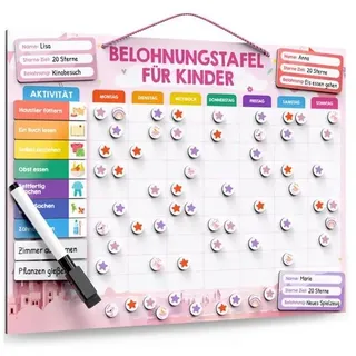 Edubini - Belohnungstafel für Kinder: Prinzessinnen Edition