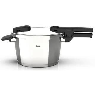 Fissler Schnellkochtopf Vitaquick®, Silber, Metall, 3,5 L, Druckregelventil, Druckanzeige, Kochen, Töpfe, Schnellkochtöpfe