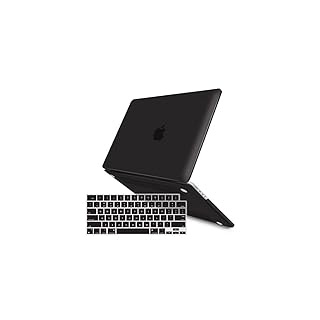 IBENZER Neue 2021 MacBook Pro 16 Zoll Hülle M1 Pro Max A2485, Hartschale mit Tastaturabdeckung für Apple Mac Pro 16 mit Touch ID, Schwarz, T16X-BK+1