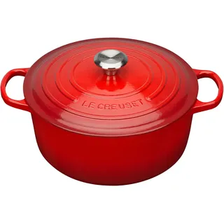 Le Creuset Signature Bräter 26 cm rund kirschrot