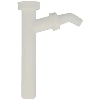 tecuro Tauchrohr Verstellrohr 1 1/4 Zoll mit Geräteanschluss 18-22 mm für Waschtisch-Geruchsverschlüsse, Kunststoff weiß