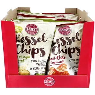 Clarkys Kesselchips 150 g, verschiedene Sorten, 10er Pack