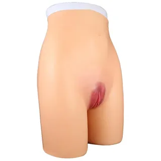 Jomyu Silikon Gefälschte Vagina Höschen Realistische Vagina-Hose Künstliche Sexy Gefälschte Pussy Höschen Hüfte Enhancer für Drag Queen Transgender Shemale Prothese