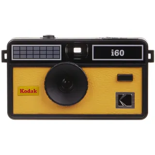 Kodak i60 Wiederverwendbare 35-mm-Filmkamera – Retro-Stil, fokussierfrei, integrierter Blitz, Drücken und Pop-Up-Blitz (gelb)