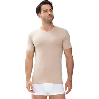 MEY Dry Cotton Functional Rounded Neck Shirt beige, Medium Herren,