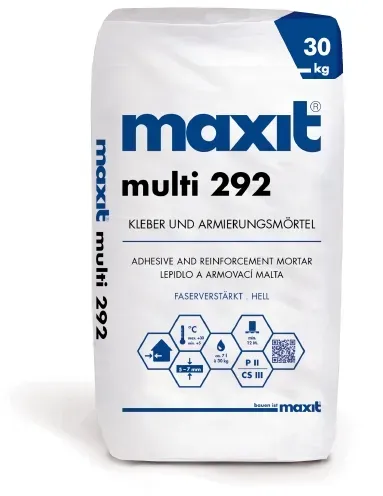 Maxit multi 292 Klebe-u. Armierungsmörtel a 25 kg hell, für EPS u. MW-Dämmung