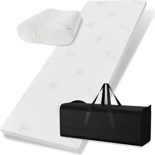 Bestschlaf Reisetopper mit Tasche und Kissen, 90x200x3,5cm
