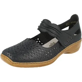 Rieker Damen 41399 Geschlossene Ballerinas, Blau 40