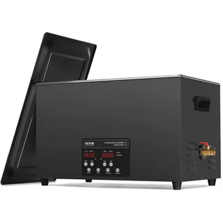 Vevor Ultraschallreiniger 600 W digitales Ultraschallreinigungsgerät 30 L mit verbesserter Entgasung & Schonmodus, 40 kHz industrieller Ultraschallreiniger mit Timer Heizung für Schmuckwerkzeuge