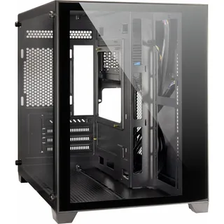 Inter-Tech C-501 Aspect Gaming Gehäuse, Tempered Glass, Schwarz