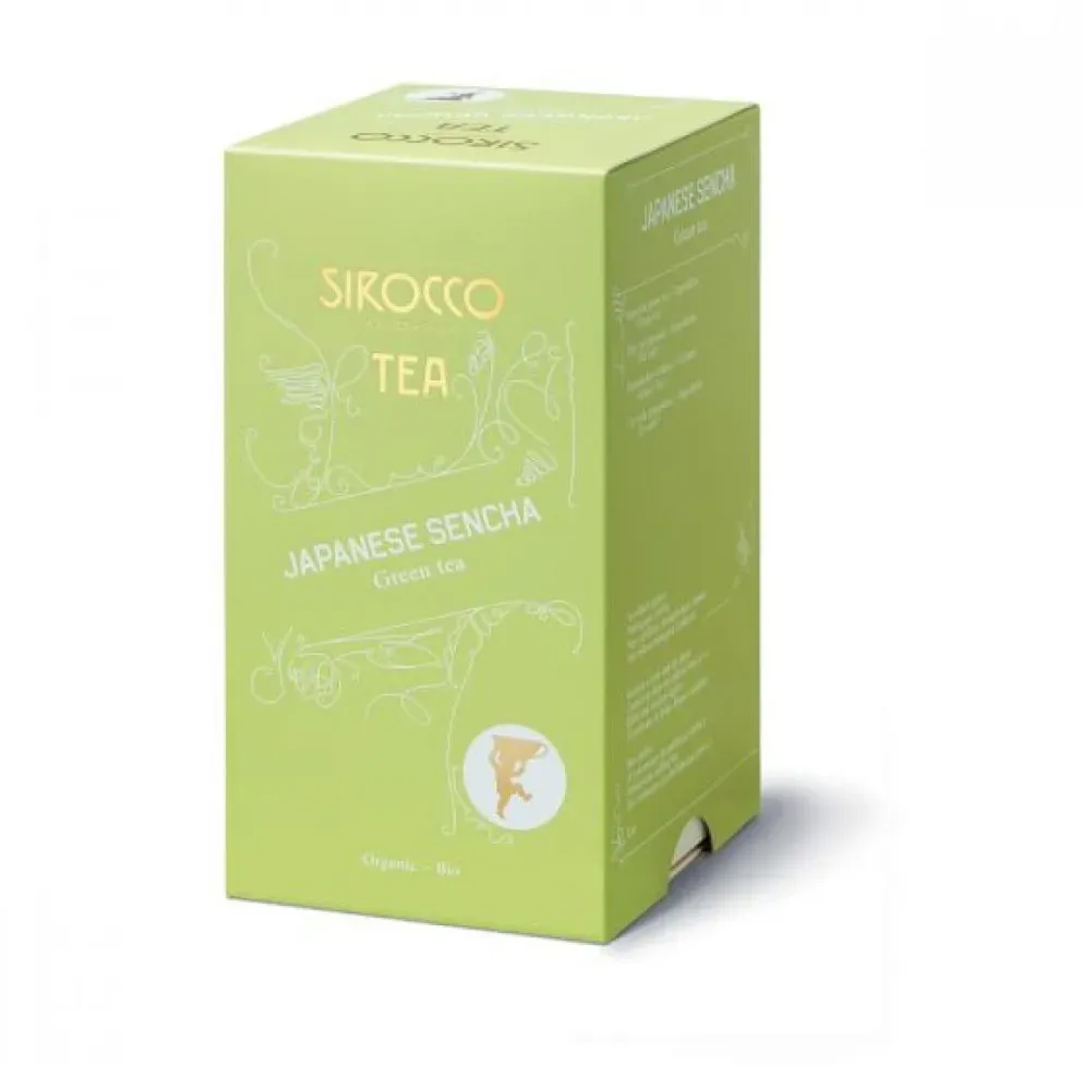 Sirocco Bio Tee Japanese Sencha Grüner Tee 20 Sachets à 2 g
