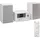 Micro Audio System Kompaktanlage Internetradio DAB PLL UKW Radio Bluetooth USB Anschluss AUX 2x150 W weiß