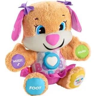 Fisher-Price Baby & Kleinkind Spielzeug Lachen & Lernen Smart Stages Sis Musical Plüsch mit Lichtern & Sätzen für Säuglinge ab 6 Monaten