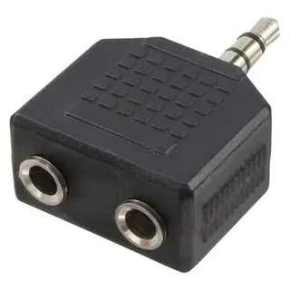 Logilink Audioadapter 3,5mm-Klinken-Stecker / 2x 3,5mm-Klinken-Buchse (CA1002)