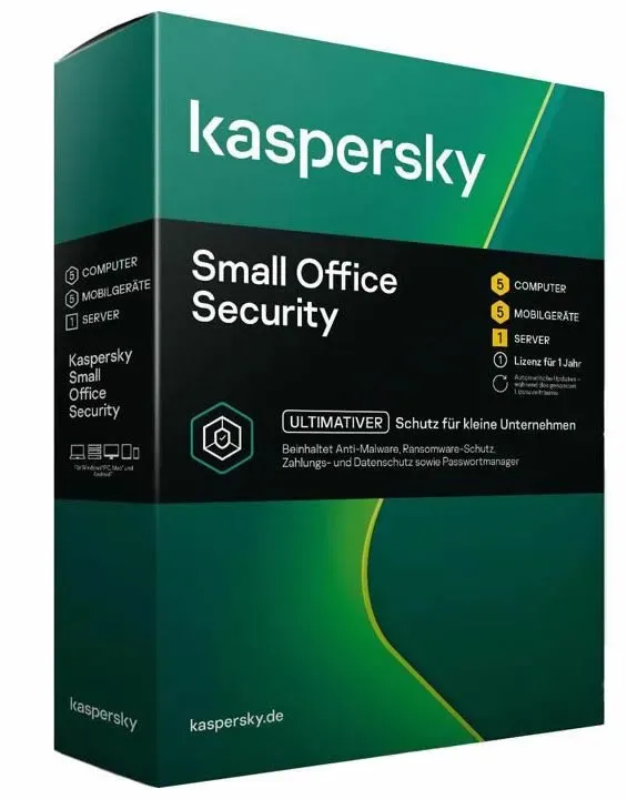 Kaspersky Small Office Security Vers. 8 - 1 Server + 5 Workstations + 5 Mobile Devices