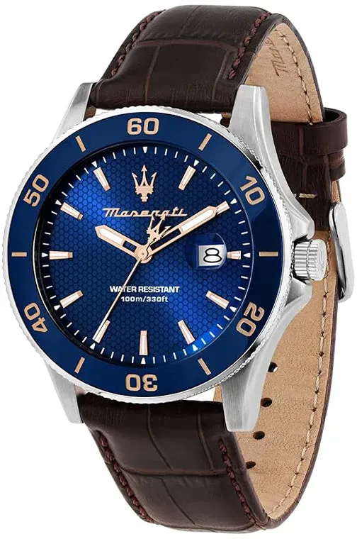 Maserati Competizione - Braun / 43 mm / Blau