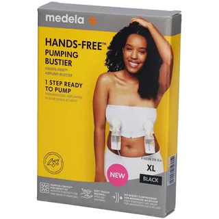 Medela hands-free pumping bustier schwarz XL